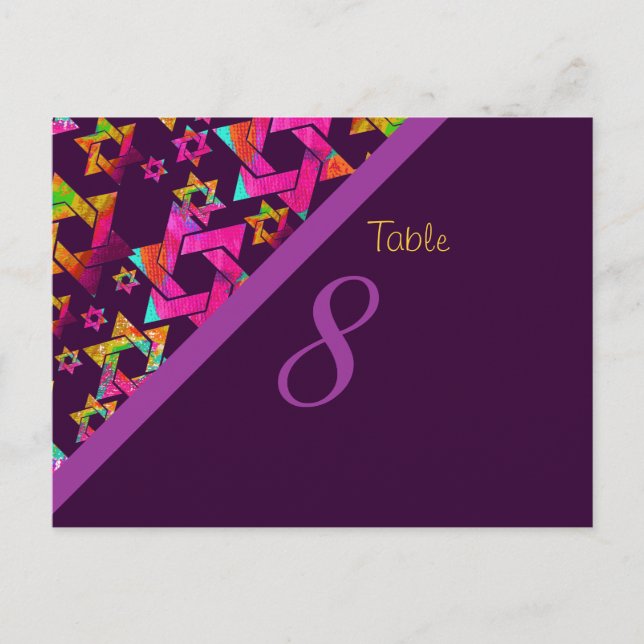 PixDezines psychedelic-stjärnor, bord-kort Vykort (Framsida)