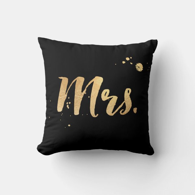 PixDezines Pudow/faux guld foil/DIY backgrand Kudde (Framsida)
