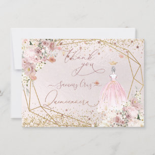 PixDezines Quinceanera Rosa - tackkort Inbjudningar
