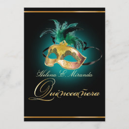 PixDezines Quinceanera/teal/DIY färg! Inbjudningar