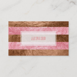 PixDezines rand/faux rosa foil Visitkort