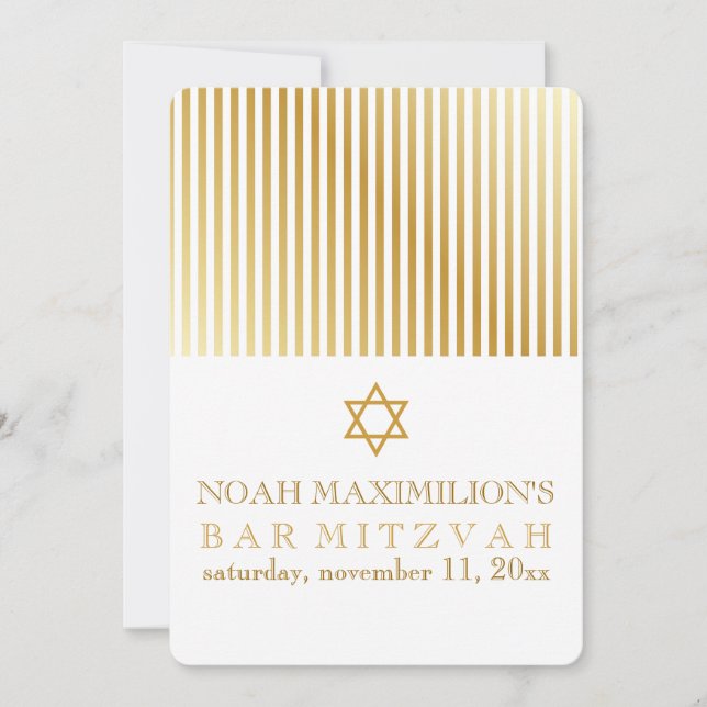 PixDezines rand pub mitzvah/DIY färg Inbjudningar (Framsida)
