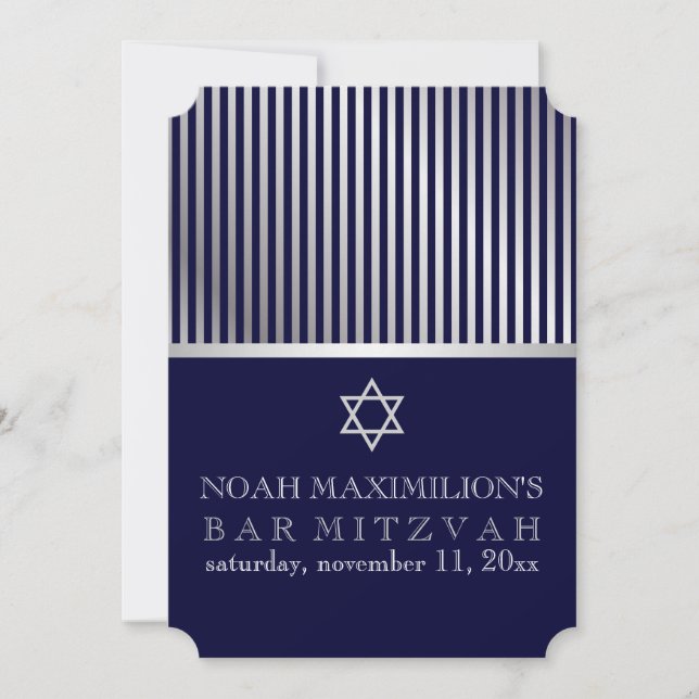 PixDezines rand pub mitzvah/DIY färger Inbjudningar (Framsida)
