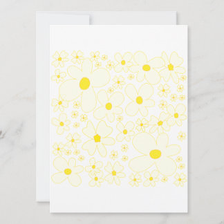 PixDezines Retro DaisiesPhoto/Bat mitzvah Inbjudningar