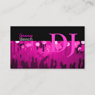 PixDezines Retro DJ+danshall Visitkort