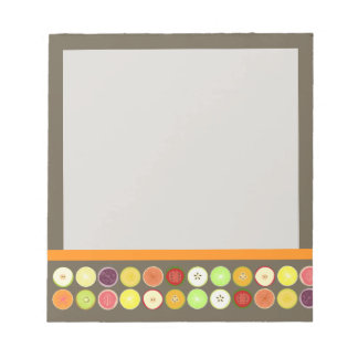 PixDezines retro-fruktjuice/dyy-bakgrund färg Anteckningsblock