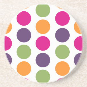 PixDezines Retro Polka dots/DIY-bakgrund färg! Underlägg Sandsten