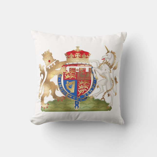 PixDezines Richard Lejonhjärta/Windsor Crest Kudde (Framsida)