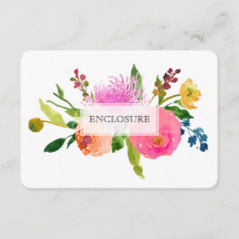 PixDezines riktningar mitzvah/ blomvattenfärg Tilläggskort