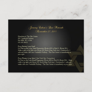 PixDezines-riktningar, Pub Mitzvah/black+guld Tilläggskort