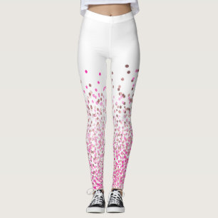 PixDezines Ro Guld/Rosa/Konfetti Leggings