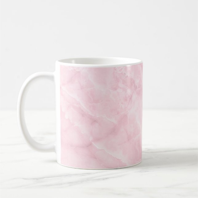 PixDezines RO QUARTZ | ROSA MARBLE Kaffemugg (Vänster)