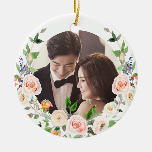 PixDezines  Ro Wandeand, första jul Julgransprydnad Keramik (Framsidan)