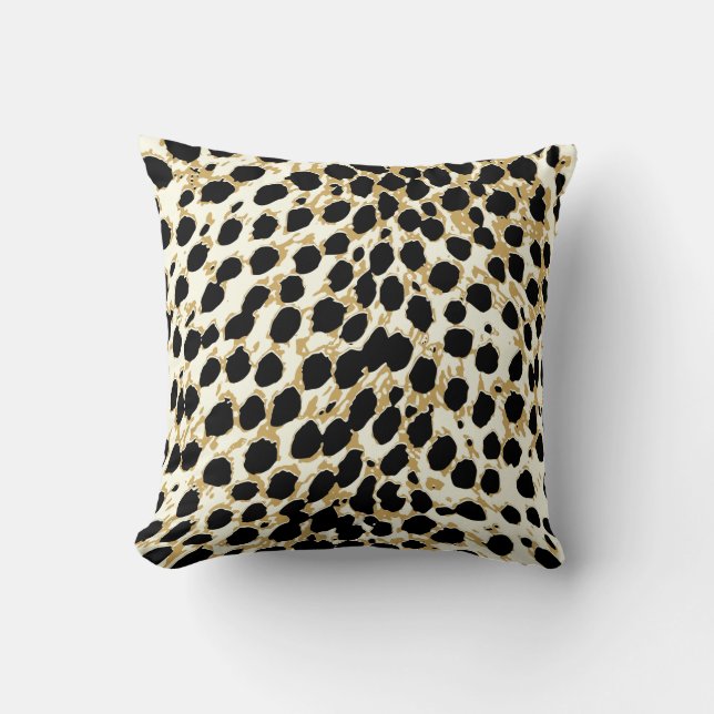 PixDezines rosa cheetah/diy färg Kudde (Framsida)
