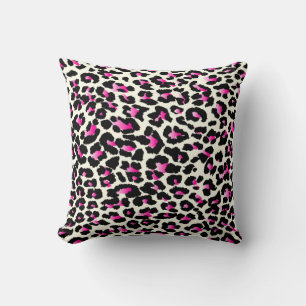 PixDezines rosa cheetah diy färg Kudde