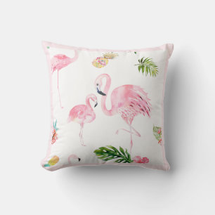 PixDezines Rosa Flamingo, Tropical, Ram DIY Kudde