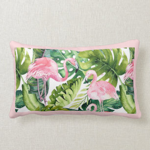 PixDezines Rosa Flamingo, Tropisk, Ram DIY Lumbarkudde