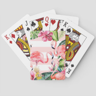 PixDezines Rosa Flamingos Casinokort