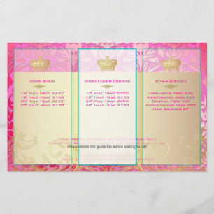 PixDezines rosa flora damask Flygblad