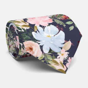 PixDezines Rosa Ice Blue Watercolor Flowers Slips