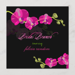 PixDezines rosa orkidé/bröllopsbrunch/gör-det-själ Inbjudningar