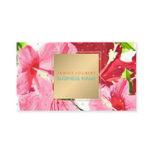 PixDezines Rosa/Red/Hibiscus/Guld Speckningar