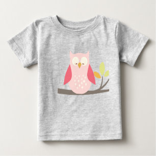 PixDezines rosa-skåp uggla T Shirt