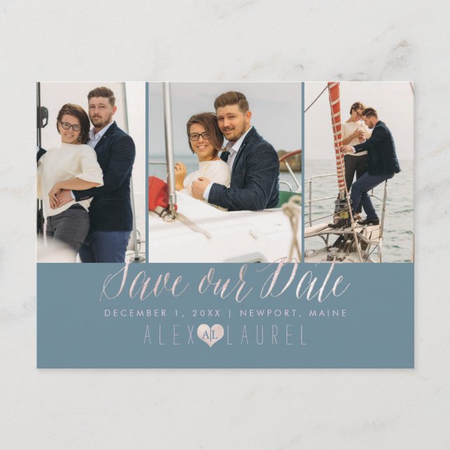 PixDezines  Rosa Spara datum-ID:t för Band Vykort (Framsida)