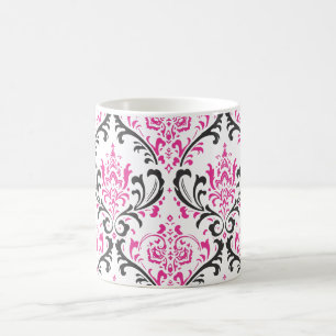 PixDezines Rossi Damask, DIY background färg! Kaffemugg