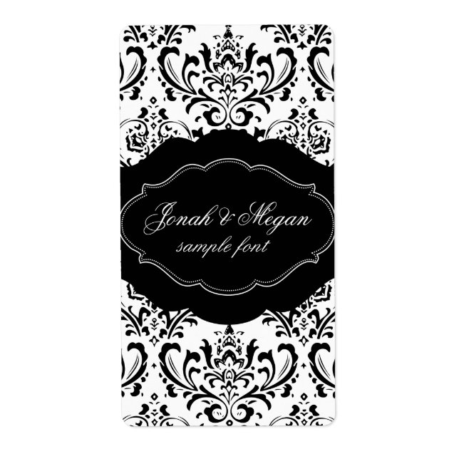 PixDezines Rossi Damask/DIY-bakgrund färg! Fraktsedel (Framsidan)