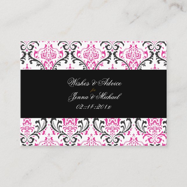 PixDezines Rossi Damask, rådgivningskort Rådkort (Framsida)