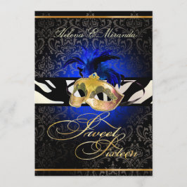 PixDezines Rossi Sweet 16 maskerad/DIY färg!! Inbjudningar