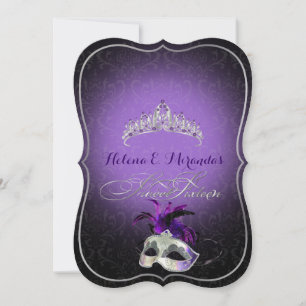 PixDezines Rossi Sweet 16 Masqueraad/DIY färg!! Inbjudningar