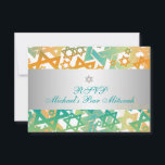 PixDezines rsvp mod stjärnor/bar mitzvah/orange te OSA Kort<br><div class="desc">PixDezines rsvp-kort gradient / mod davidstjärna i teal och orange,  bar mitzvah-samling.  Fullt anpassningsbar,  ändra bakgrundsfärg. 



com</div>
