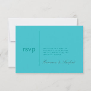 PixDezines RSVP Modernt + klassiskt/aqua OSA Kort