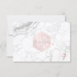 PixDezines RSVP Rosa Rosa Bikup Mitzvah ✡ OSA Kort