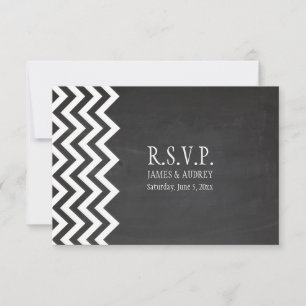 PixDezines rsvp skrivtavla+chevron OSA Kort