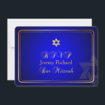 PixDezines rsvp stjärna, Bar Mitzvah/royalblå guld Inbjudningar<br><div class="desc">PixDezines rsvp klassisk mitzvah falsk guld davidstjärna Bar Mitzvah... gör-det-själv färg, royalblå. Gör-det-själv text också, borttagbar text, och ersätt med valfri speciell tillställning, t.ex. födelsedagsfest, etc. Du kan välja dina egna hexachrome-färger att lägga till i din bakgrund, text, trim, etc. Copyright © 2012-2014 PixDezines.com™ och PixDezines™ på zazzle.com Alla rättigheter...</div>