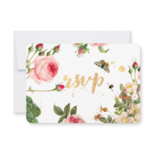 PixDezines RSVP Trädgård/Ros Knoppar/Peonies/Redou