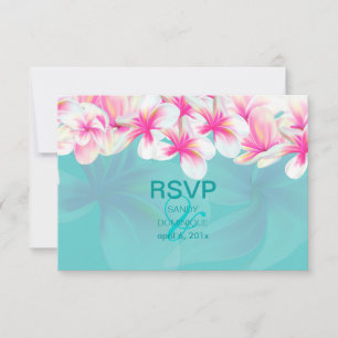 PixDezines rsvp Tropisk/ rosa melia OSA Kort