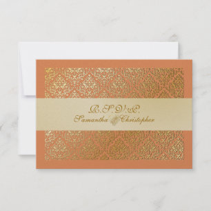 PixDezines rsvp vavin damask/diy färgen på tangeri OSA Kort