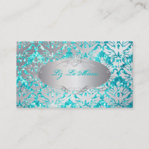 PixDezines sabine damask/falskt glitter Visitkort