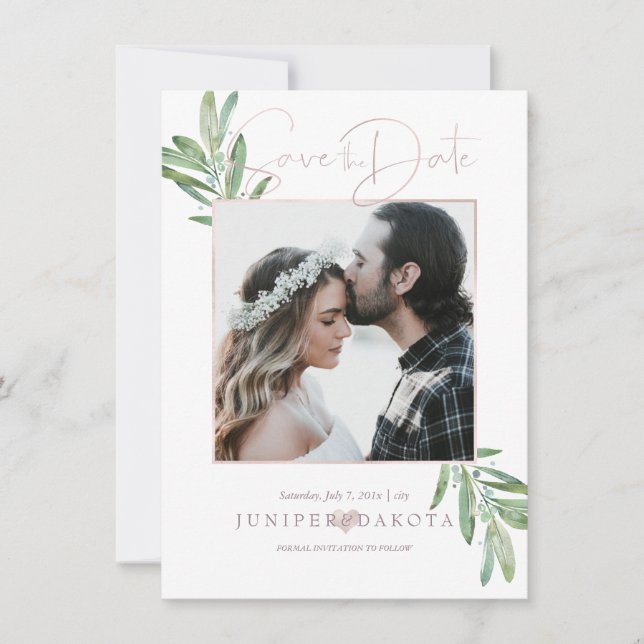 PixDezines SAGE, GREENERY SPARA DATUM Spara Datumet (Framsida)