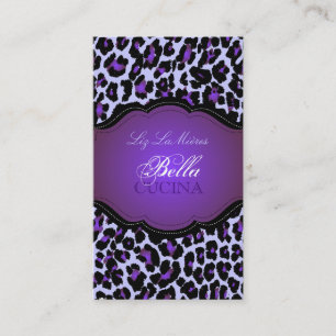 PixDezines Sassy cheetah print/diy bakgrund Visitkort