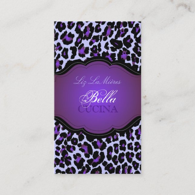 PixDezines Sassy cheetah print/diy bakgrund Visitkort (Framsida)