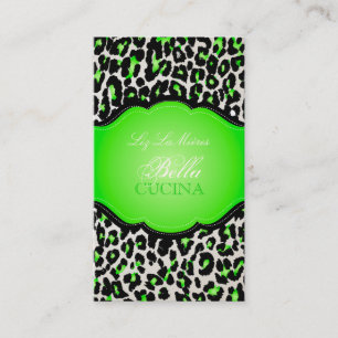 PixDezines Sassy cheetah print/diy bakgrund Visitkort