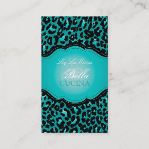 PixDezines Sassy cheetah print/diy bakgrund Visitkort