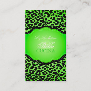 PixDezines Sassy cheetah print/diy bakgrund Visitkort