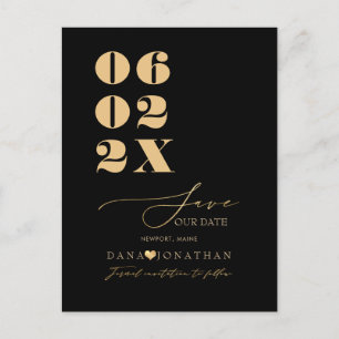 PixDezines Save Date Luxe-skript DIY Färg Vykort