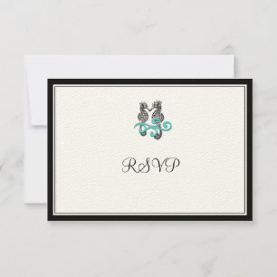 PixDezines Seahorse RSVPs OSA Kort